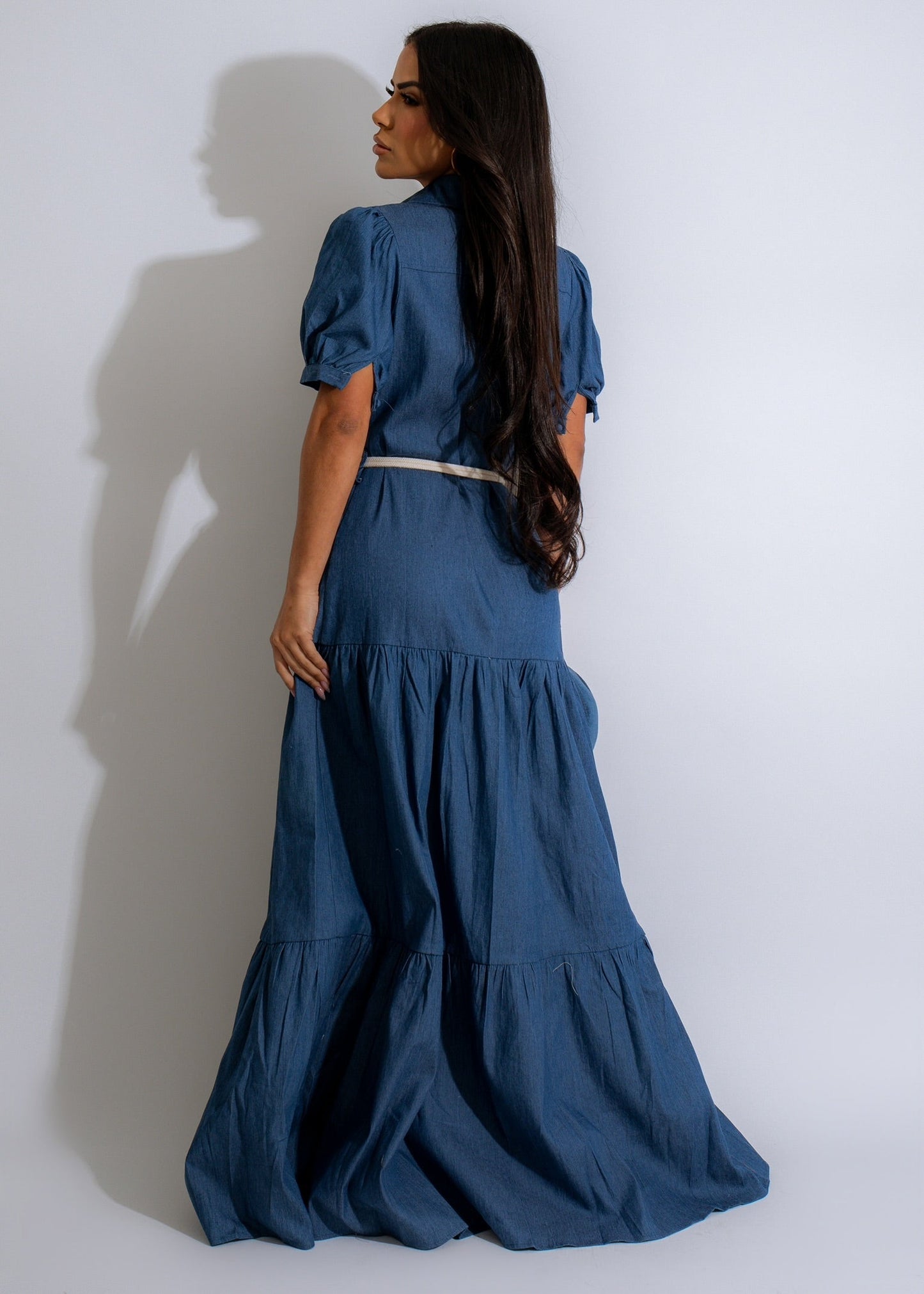 Mega Babe Maxi Dress Dark Denim