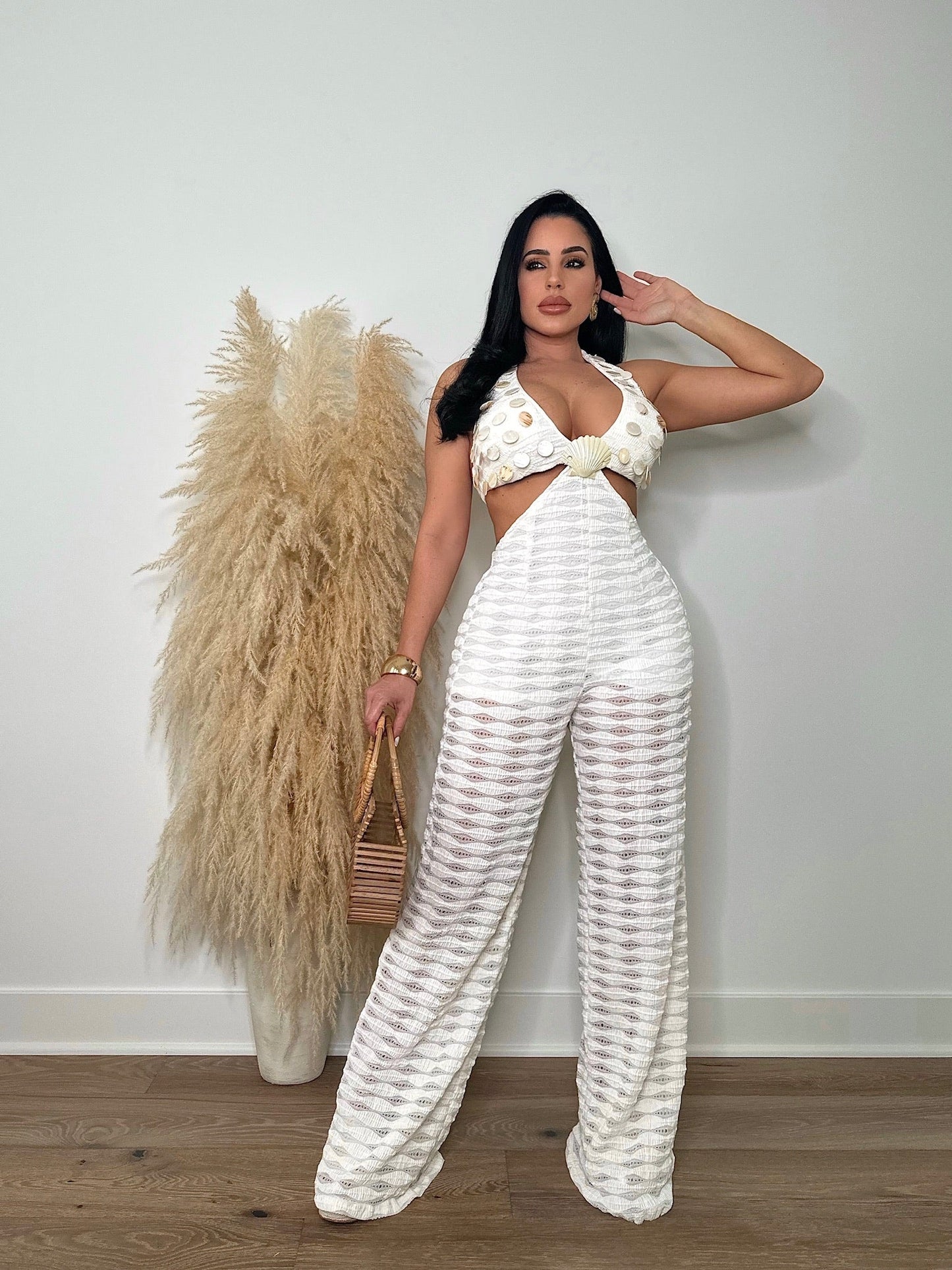 Beach Party Jumpsuit White